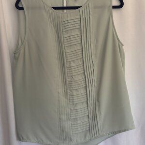 Mint Beckie Ladder Pleat Blouse